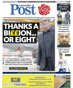 Cover of Lancashire Evening Post