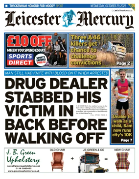 Cover of Leicester Mercury