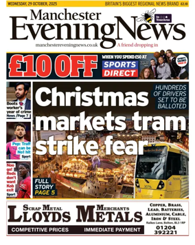 Cover of Manchester Evening News