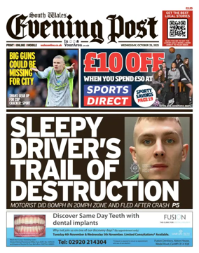 Cover of South Wales Evening Post