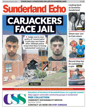 Cover of Sunderland Echo