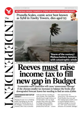 Cover of The Independent