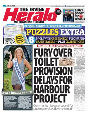 Cover of The Irvine Herald and Kilwinning Chronicle