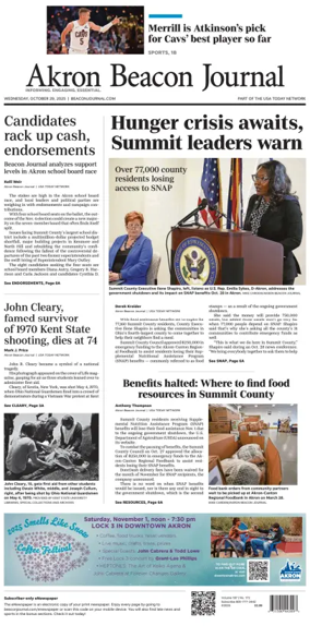 Cover of Akron Beacon Journal