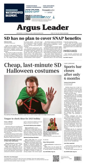 Cover of Argus Leader