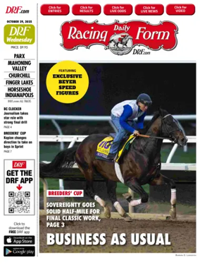 Cover of Daily Racing Form National Digital Edition