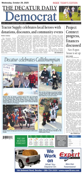 Cover of The Decatur Daily Democrat