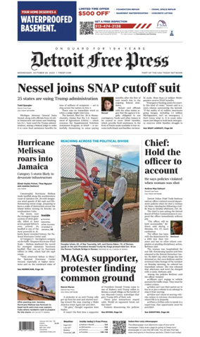 Cover of Detroit Free Press