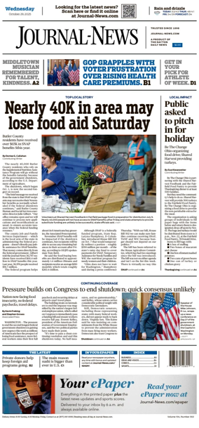 Cover of Hamilton Journal News