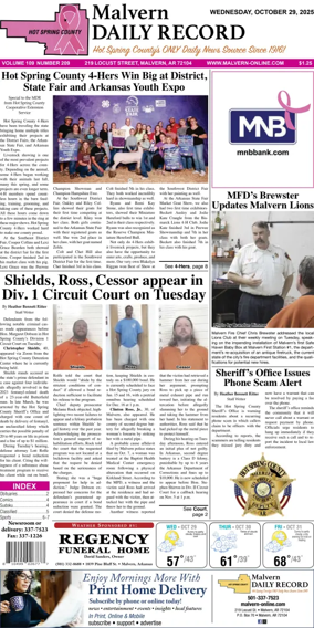 Cover of Malvern Daily Record