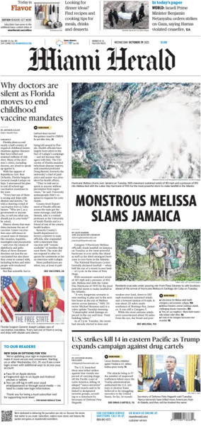 Cover of Miami Herald