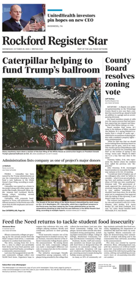 Cover of Rockford Register Star