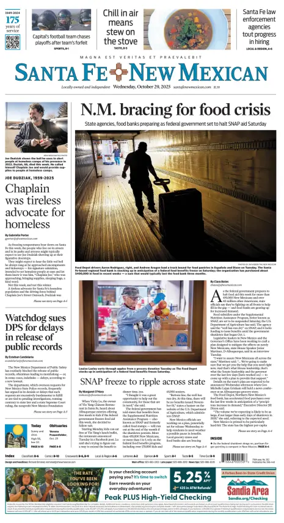 Cover of Santa Fe New Mexican