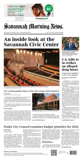 Cover of Savannah Morning News