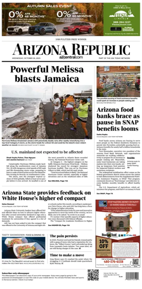 Cover of The Arizona Republic