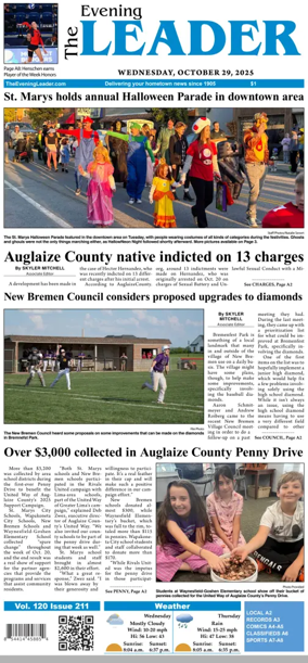 Cover of The Evening Leader