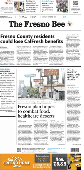 Cover of The Fresno Bee