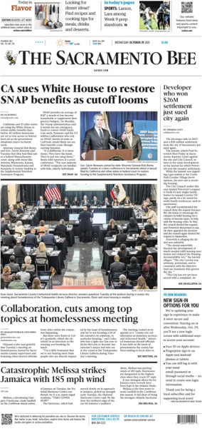 Cover of The Sacramento Bee