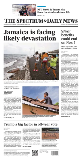 Cover of The Spectrum & Daily News