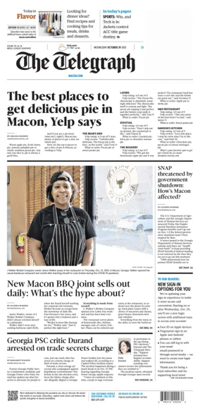 Cover of The Telegraph (Macon)