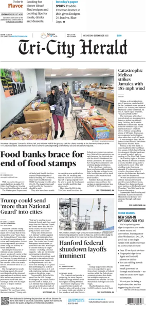 Cover of Tri-City Herald