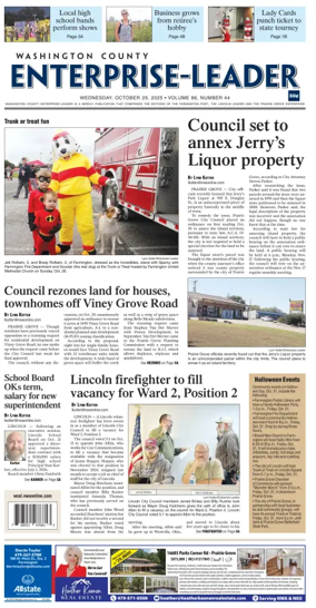 Cover of Washington County Enterprise-Leader