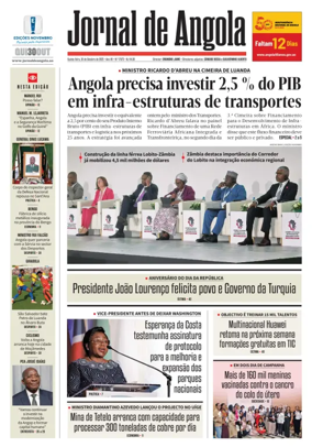 Cover of Jornal de Angola