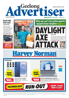 Cover of Geelong Advertiser