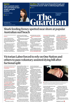 Cover of The Guardian Australia