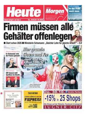 Cover of Heute - Wien Ausgabe