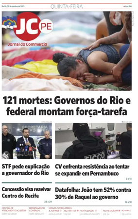 Cover of Jornal do Commercio