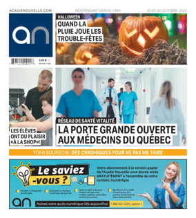 Cover of Acadie Nouvelle