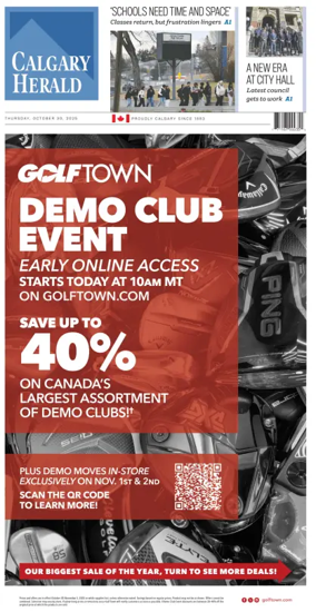 Cover of Calgary Herald