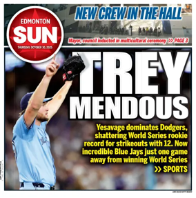Cover of Edmonton Sun
