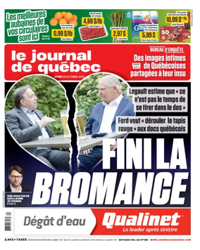 Cover of Le Journal de Quebec