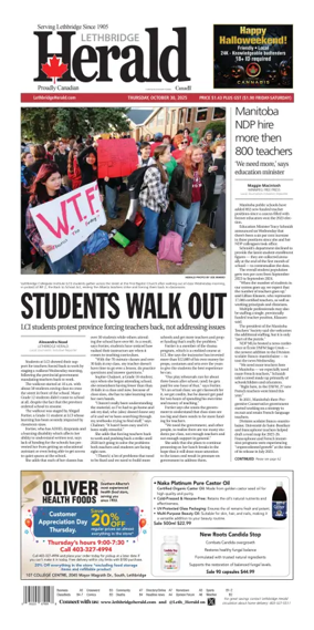 Cover of Lethbridge Herald