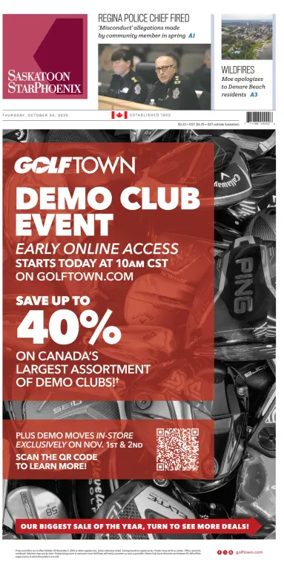 Cover of Saskatoon StarPhoenix