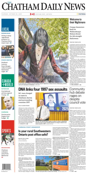 Cover of The Chatham Daily News