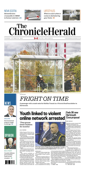 Cover of The Chronicle Herald (Provincial)