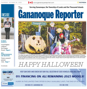 Cover of The Gananoque Reporter