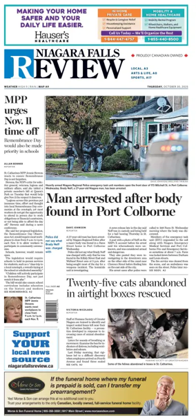 Cover of The Niagara Falls Review