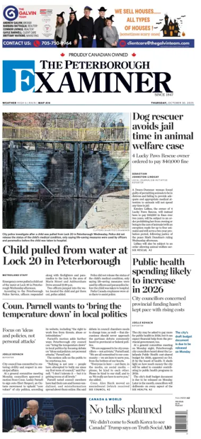 Cover of The Peterborough Examiner