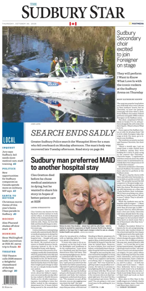 Cover of The Sudbury Star
