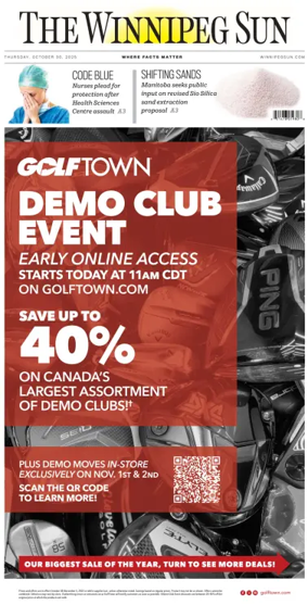 Cover of Winnipeg Sun