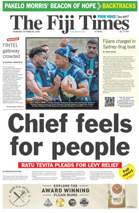 Cover of The Fiji Times