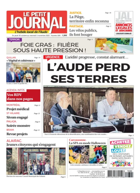 Cover of Le Petit Journal - L'hebdo local de l'Aude