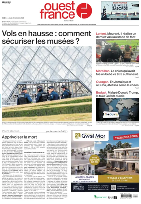 Cover of Ouest France (Auray)