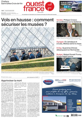 Cover of Ouest France (Challans / Saint-Gilles-Croix-de-Vie)