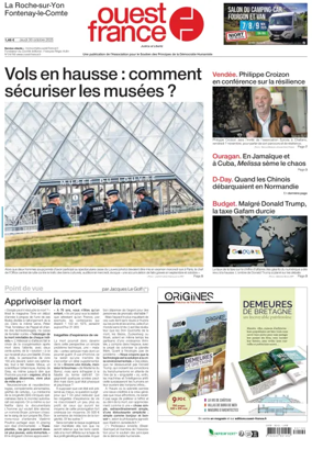 Cover of Ouest France (La Roche-sur-Yon)