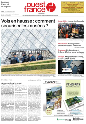 Cover of Ouest France (Lannion)
